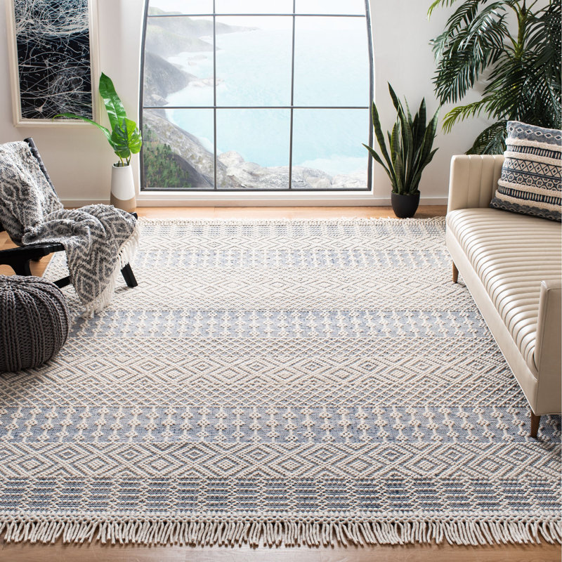 Tapis tissé à la main Kempner Natura, Rectangle de 10 pi x 14 pi