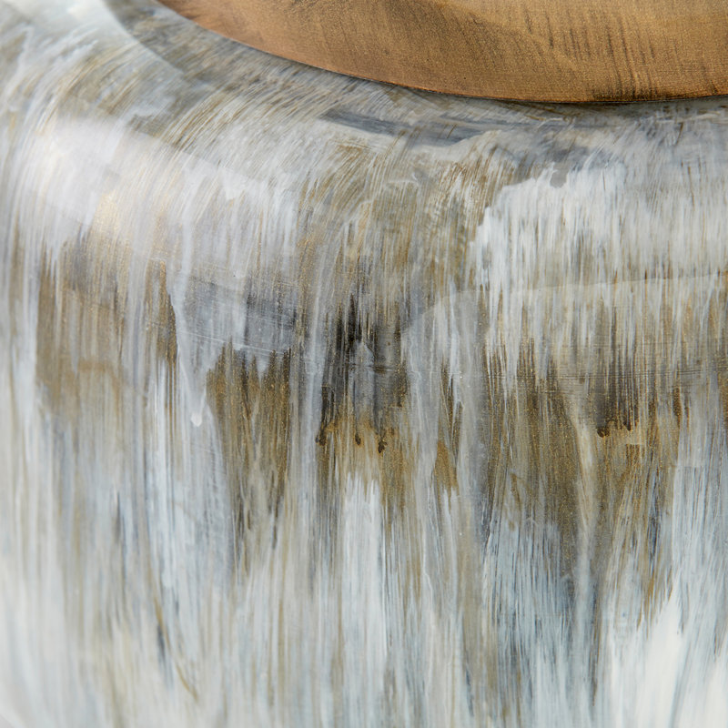 Spirit Ceramic / Porcelain Jar, 12.25" H x 6.75" W x 6.75" D