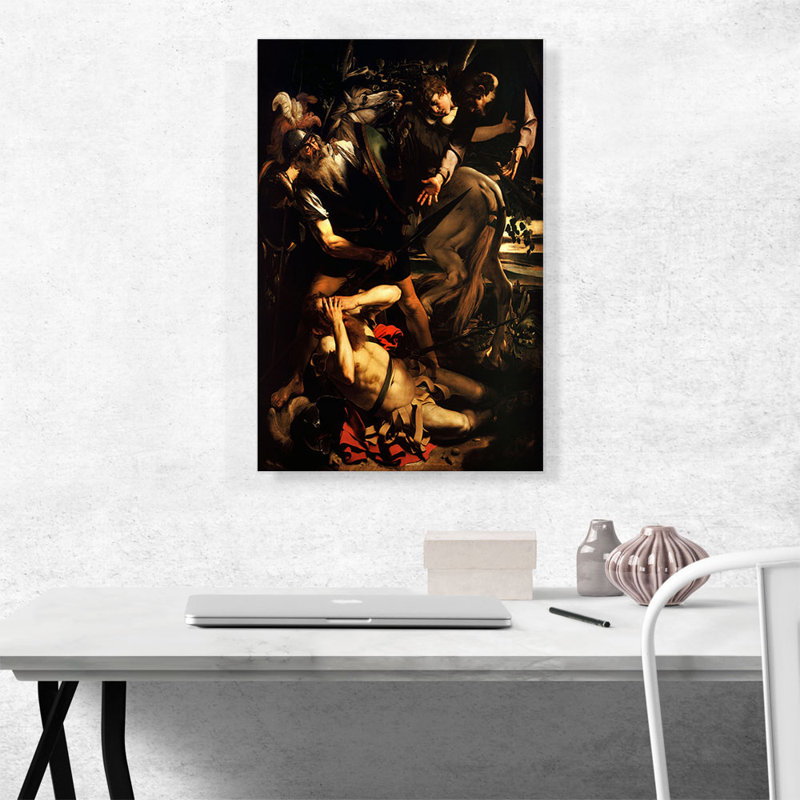 La conversion de Saint-Paul - impression, H 26 po x l 18 po x P 0,75 po