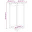  Table de bar en bois de pin massif 23,6 po x 23,6 po x 43,3 po blanc-1772075705