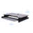  37.5 in. Gray Height Adjustable Standing Desk Converter with Anti Fatigue Mat and Dual Monitor Riser Platform-420848338-420848339