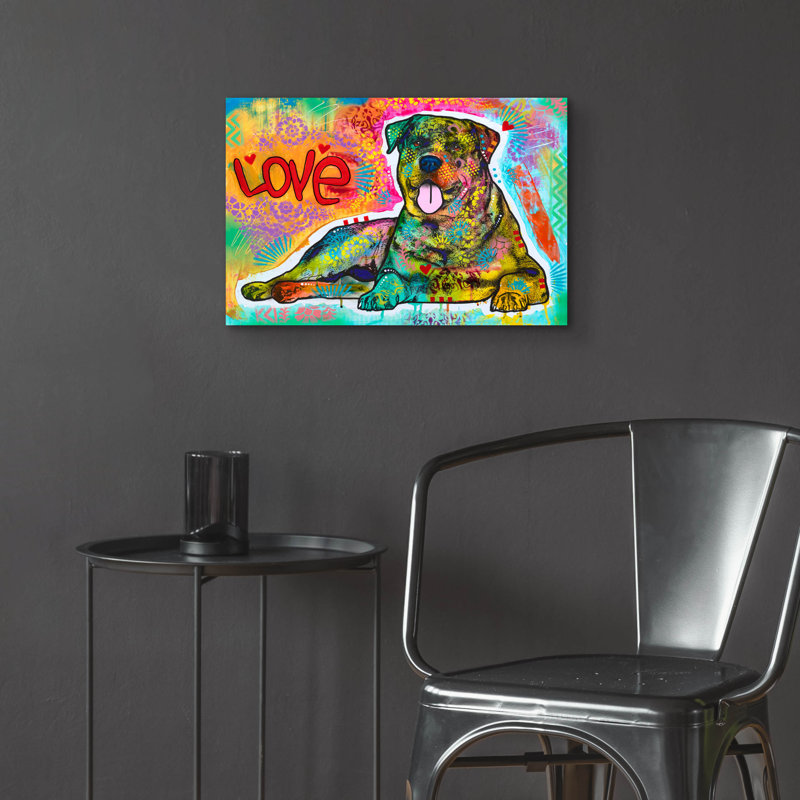 «Love Laying Down» par Dean Russo, H 16 po x l 24 po x P 0,2 po