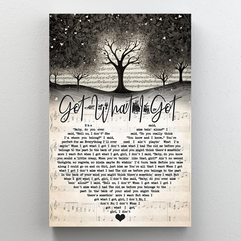 «Got What I Got», impression sur toile, H 20 po x l 16 po x P 1,25 po