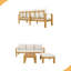 Ensemble de canapé modulaire d'extérieur 3 pièces
