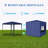 10X10FT Gazebo, For Party Use With Removable Sidewalls (Blue)-123218942