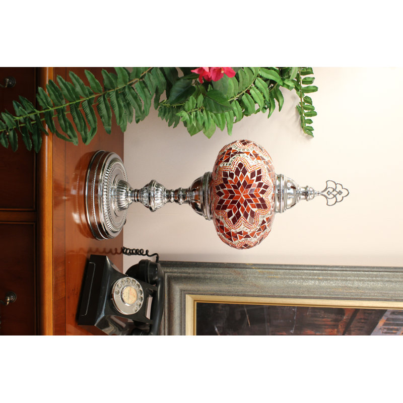 Dileo Metal Lighting Lamp, Red/Orange