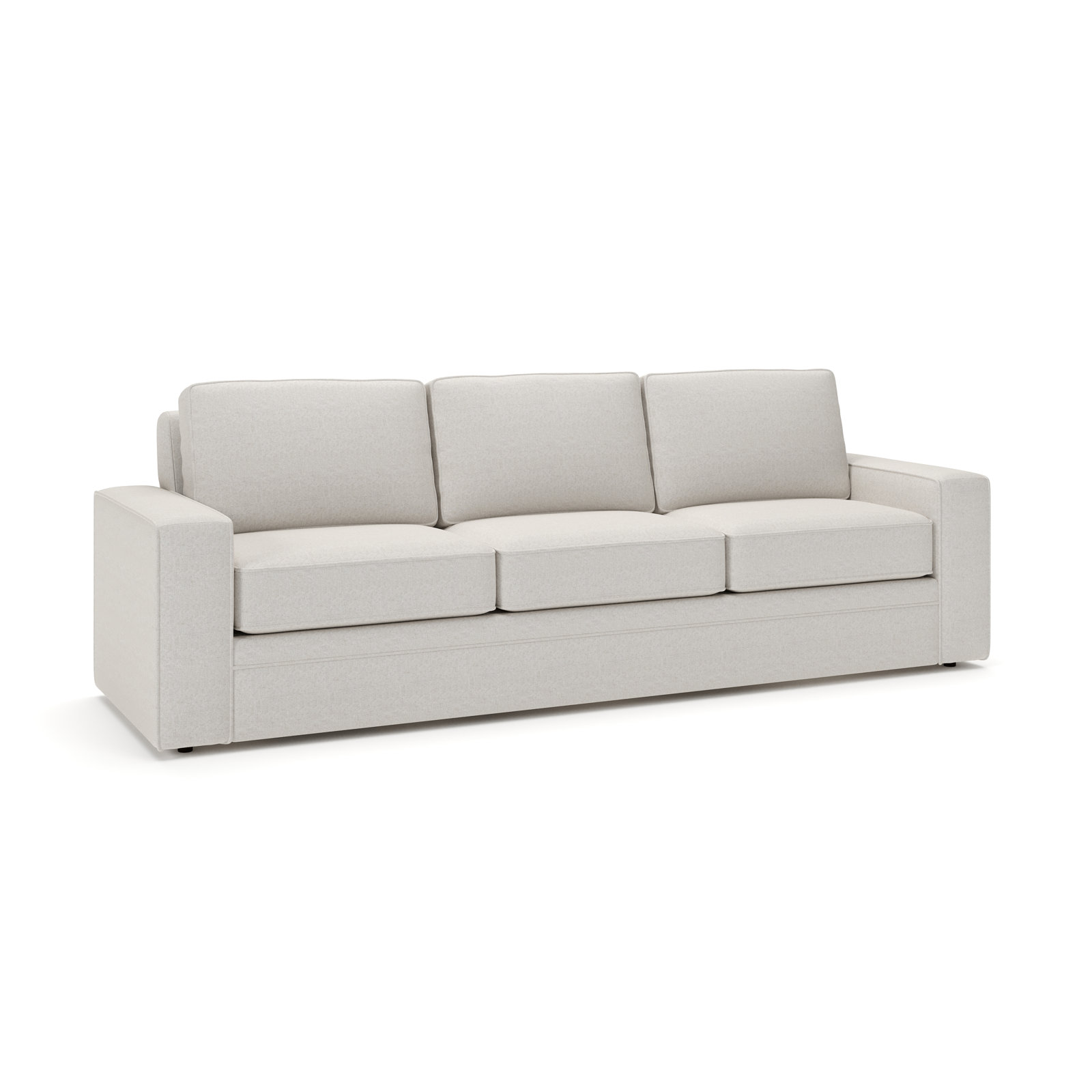 100'' Upholstered Sofa, Macarena Light Gray