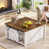 White/Rustic Brown selected