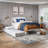 Elliana Solid Wood Platform Bed with Trundle-81971008-81971005