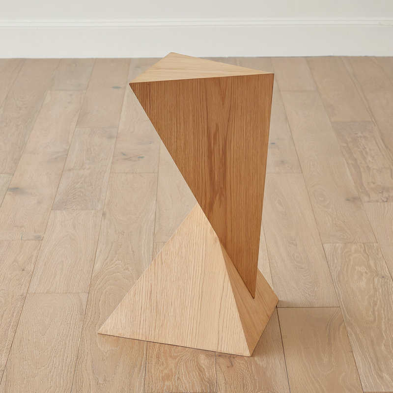 Spectrum Side Table-Blackened Oak, Brown