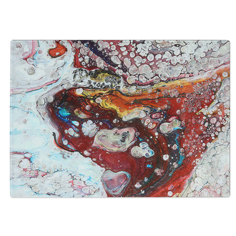 Glass infinite Love in Abstract Chopping Board, 39 cm W x 28.5 cm L
