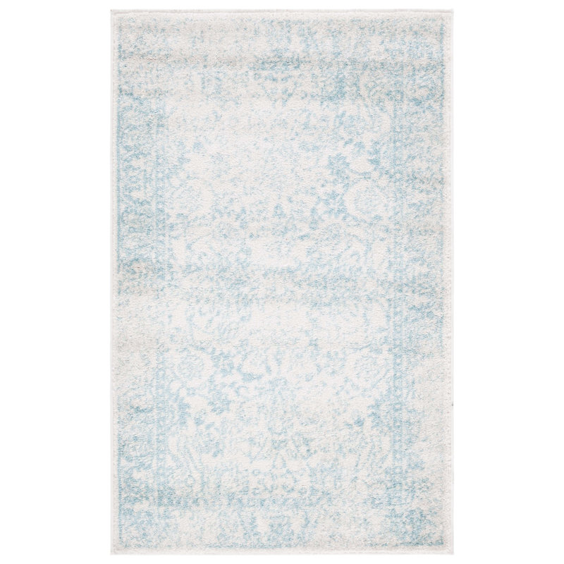 Stromsburg Area Rug, Ivory/Light Blue, Rectangle 91 x 152 cm