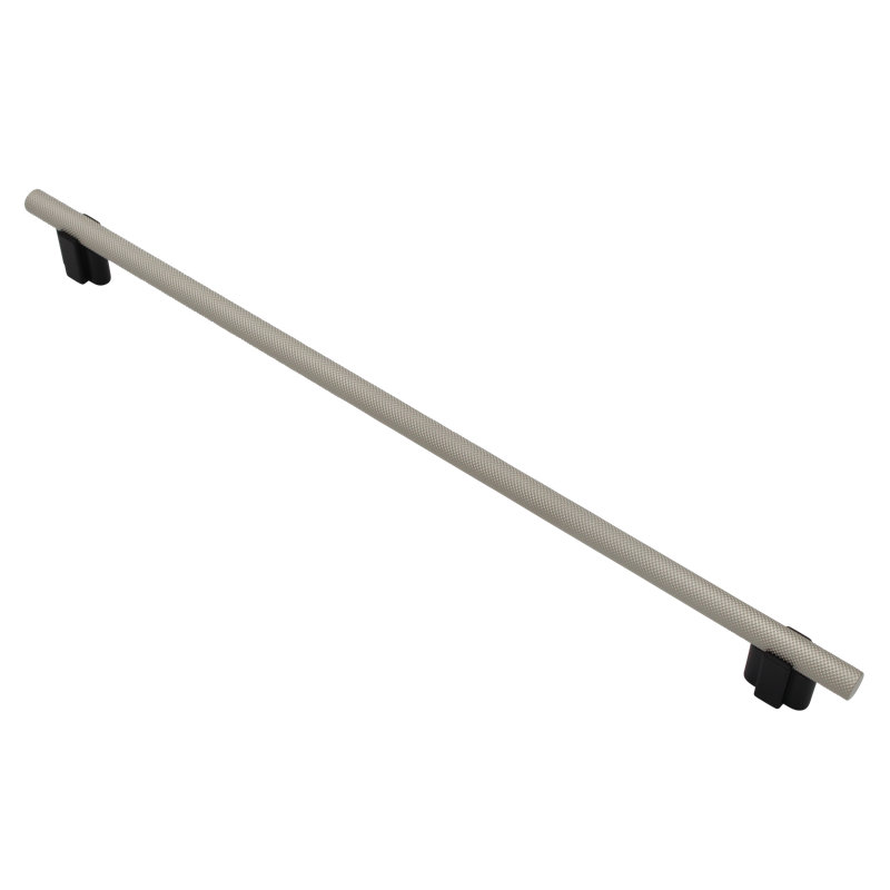 Visturo Bar / Handle Pull, Matte Black/Matte Nickel, 12 19⁄32"