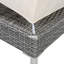 Ensemble de 2 chaises longues d'extérieur réglables en rotin avec coussins PE-211403966-211403965