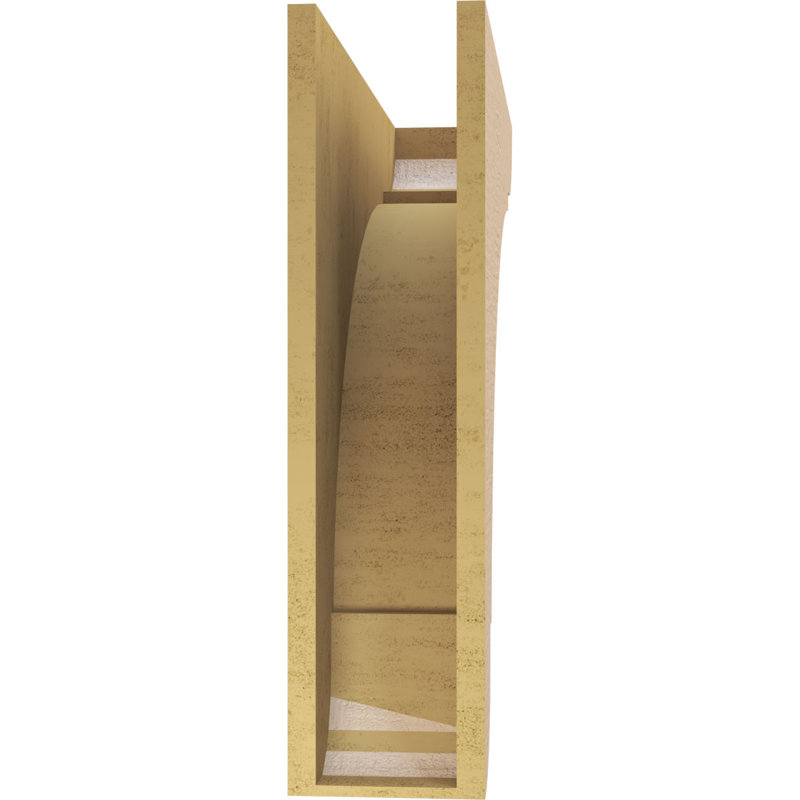 Corbeau en bois de cèdre brut olympique l 7 po x P 28 po x H 28 po, H 28 po x l 7 po x P 28 po