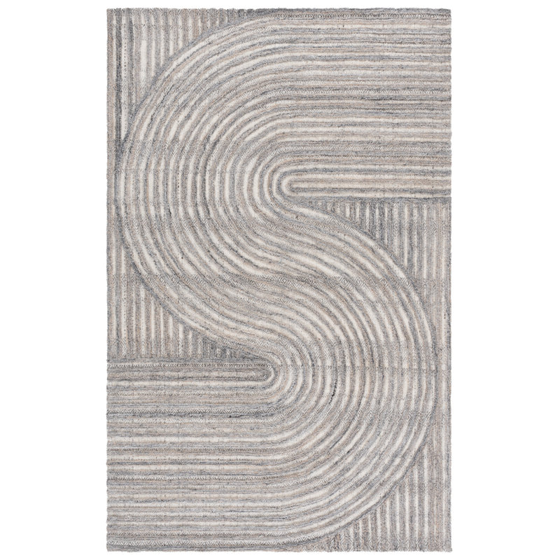Baylay Hand Tufted Abstract Indoor Rug, Rectangle 5' x 8'