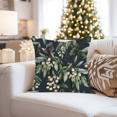 Botanical Plants Pattern VI Leaves Pillow Cover