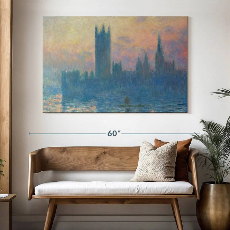 Sebbie The Houses Of Parliament Sunset, 34" H x 51" W