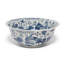 Bol décoratif d’inspiration mondiale en porcelaine bleu/Ivoire