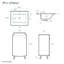 Meuble-lavabo blanc 18 po Manoir-115355401
