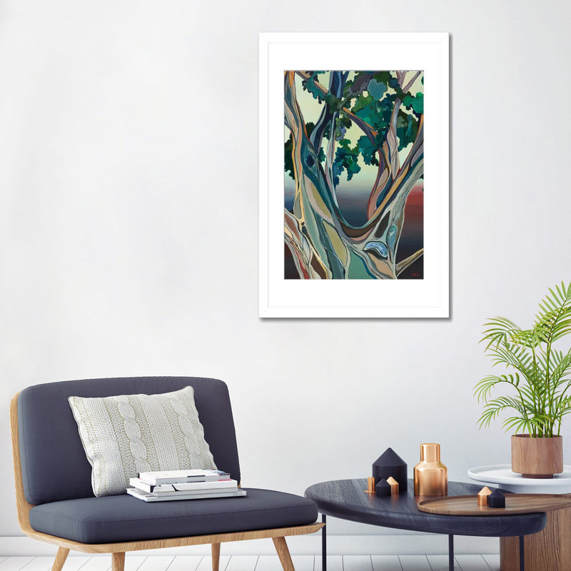 Big Tree In Honolulu_1PFA, White Framed, 32" H x 24" W