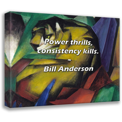 Bill Anderson Quote: Power thrills, consistency kills.