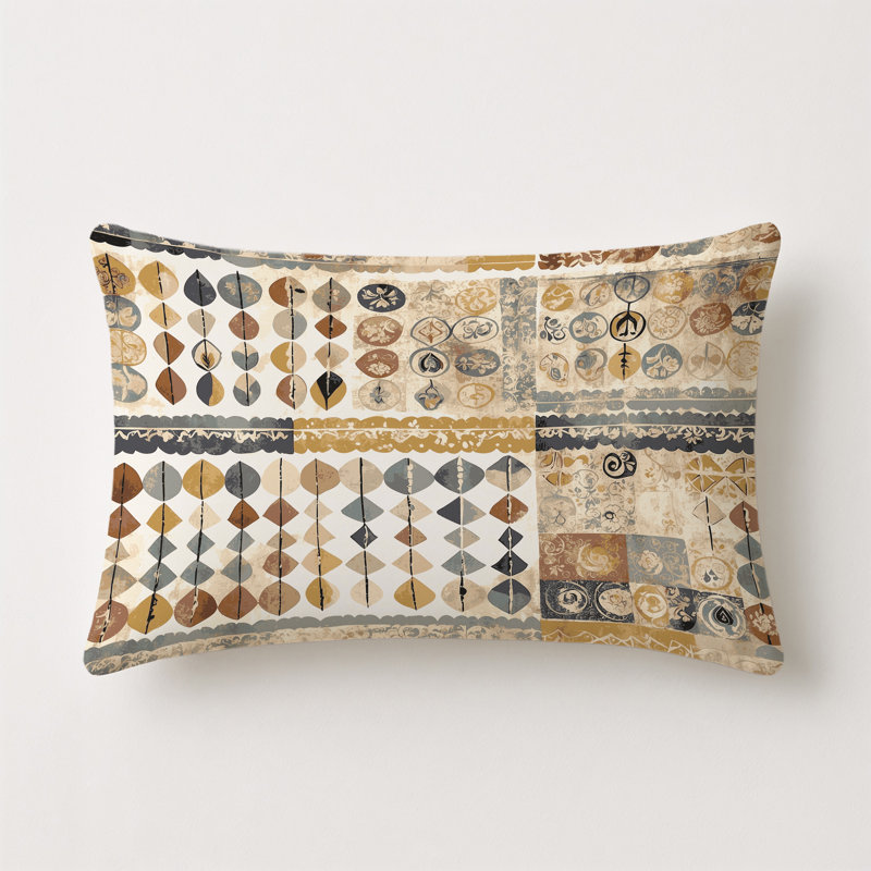Retro Ripple Indoor And Outdoor Pillow, Rectangle 20"H x 14"W