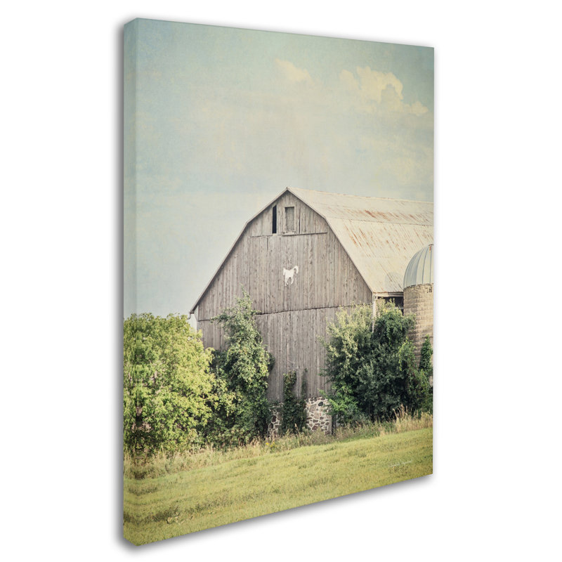 Late Summer Barn II Rustic Canvas Wall Art