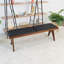 New Arrived Keira Black Vegan Leather Bench