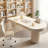 Cream right semicircle desk,3-drawer-1035243833-1035243832