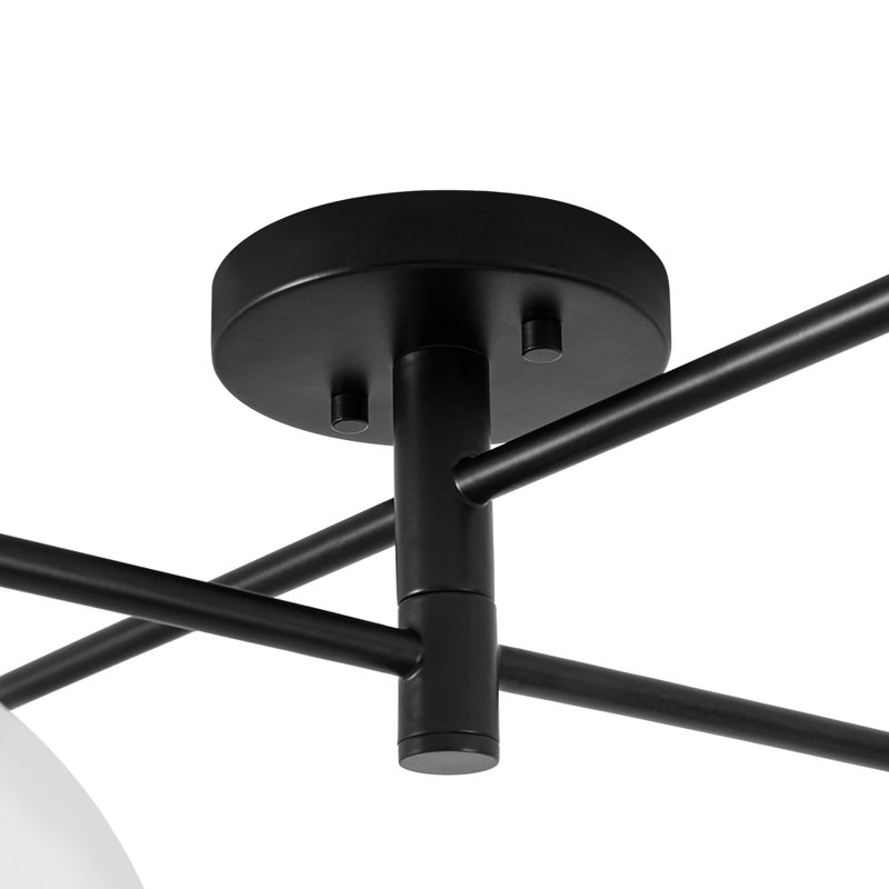 Plafonnier semi-encastré scandinave 4 lumières