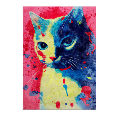Catt Paint Splash No.3 - Wall Art