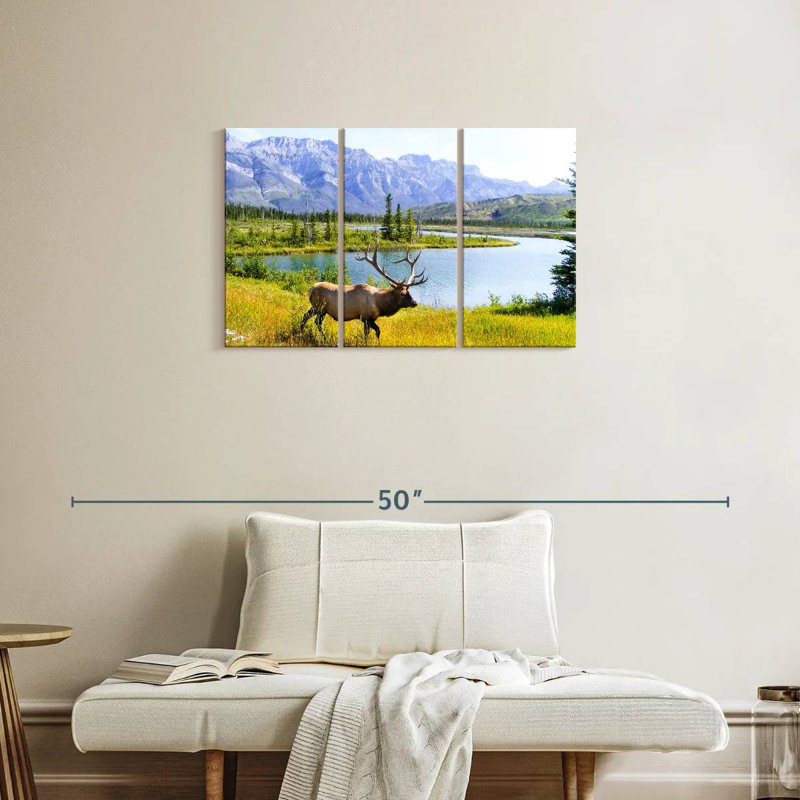 Elk Paradise, 20" H x 33" W