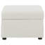 Repose-pieds avec rangement relevable hydraulique Merced Beige