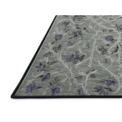 Machine Washable Gray Area Rug