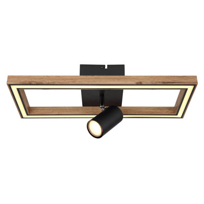 Janise Manufactured Wood LED Flush Mount