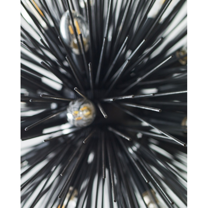 Kelly Wearstler Strada Round Chandelier, 28.25" H x 28" W x 28" D, Aged Iron