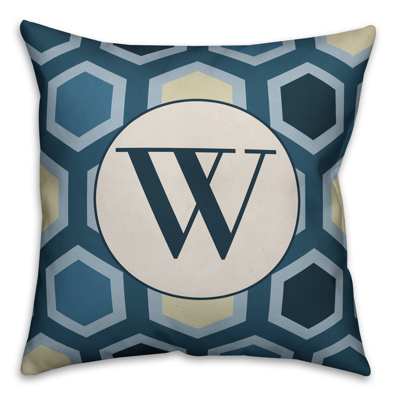 Geometric Reversible Throw Pillow, W