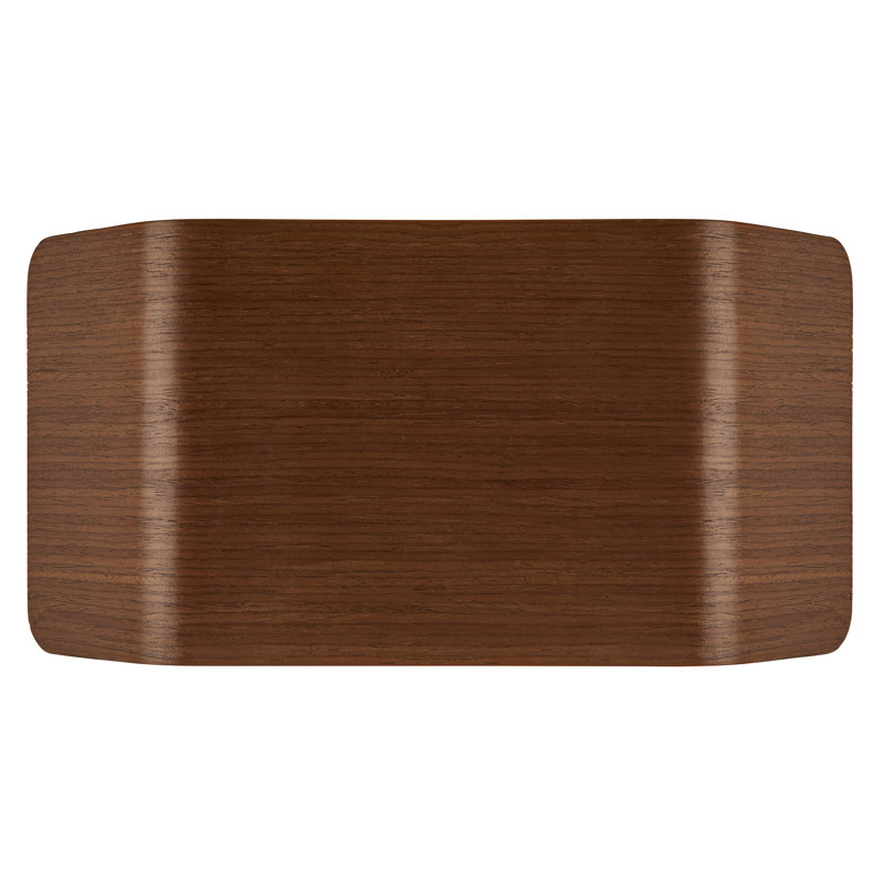 Zen Wood LED Flush Mounted Sconce, Walnut