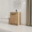 Javare Freestanding Bathroom Storage with Ceramic Sink and Adjustable Shelf,Bathroom Vanity with 2 Soft-Close Cabinet Doors-2107846405
