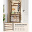 Coat Stand, Coat Rack with Shoe Storage and Adjustable Shelves, FreeStanding Metal Coat Hall Tree with 9 Hooks, 5 Shelves for Hallway, Living Room, Bedroom, Office-1909519573