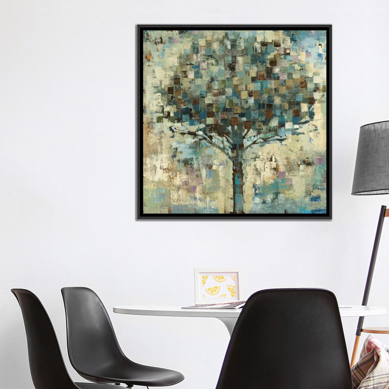 «Sun Shower», reproduction sur toile, H 18 po x l 18 po x P 1,5 po, Toile avec cadre noir, Pas de tapis