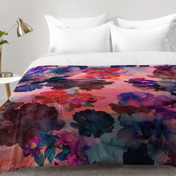 Ensemble d'édredon Le Fleur, Édredon pour lit simple TG + 1 taie décorative