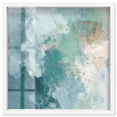 «Minted Cloudscape I Shadowbox Print Coastal Abstract Art» par Art Remedy