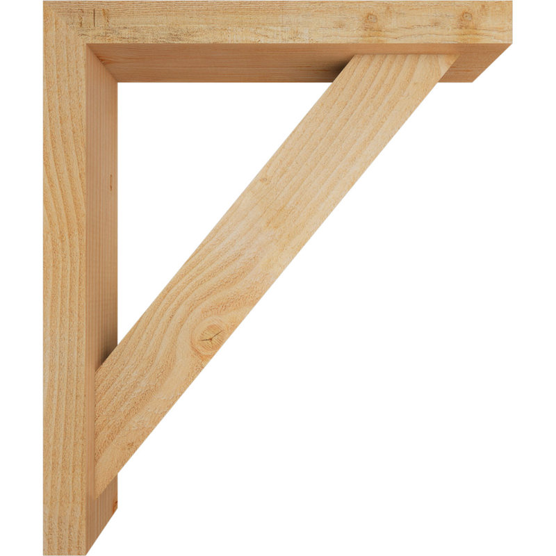 Support de bloc traditionnel avec entretoise décalée, 26 x 22, Sapin Douglas de l 4 po (scié brut)