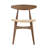 Arne Mid-Century Walnut Finish Rectangular Dining Set - 72" Walnut Top Table, Walnut Finish, Black Faux Leather Chairs, 5-Piece