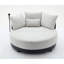 Fauteuil pivotant confortable surdimensionné avec support pour téléphone réglable et revêtement en polyester-1417179378