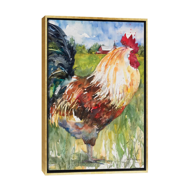 «Majestic» par Annelein Beukenkamp, reproduction d'art, Aucun mat, Toile encadrée d'or, H 60 po x l 40po x P 1,5 po