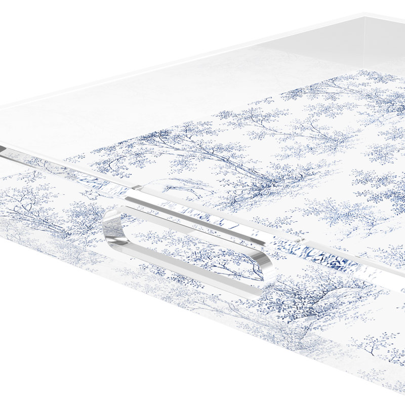 Acrylic Decorative Tray, 18"W x 18"D