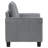 Dixon Grey Upholstered Rolled Arm Accent Chair